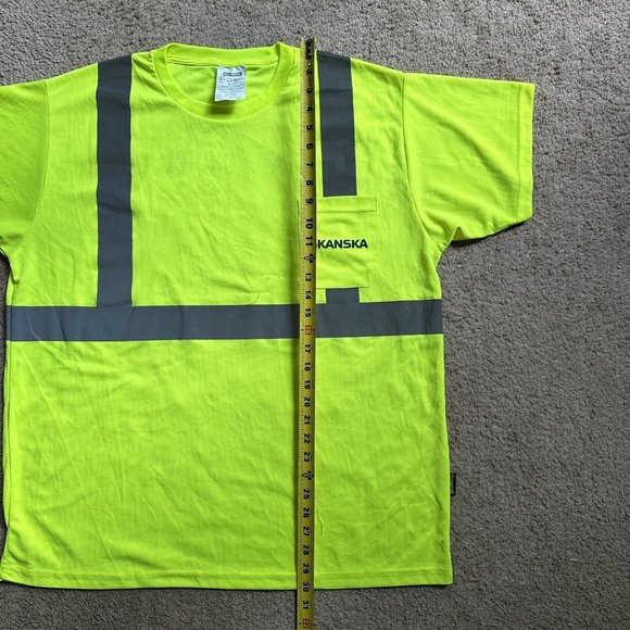 OccuNomix Shirt Mens 2X Yellow LUX-SSETP2B Class 2 Hi Visibility Short Sleeve - Picture 7 of 13